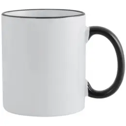 Sublimation Rim Mug White-Black